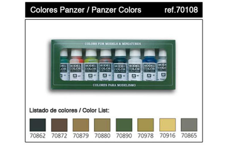 Vallejo AV 70108 environmental - đánh giá và giá Tamiya Model Paint Set