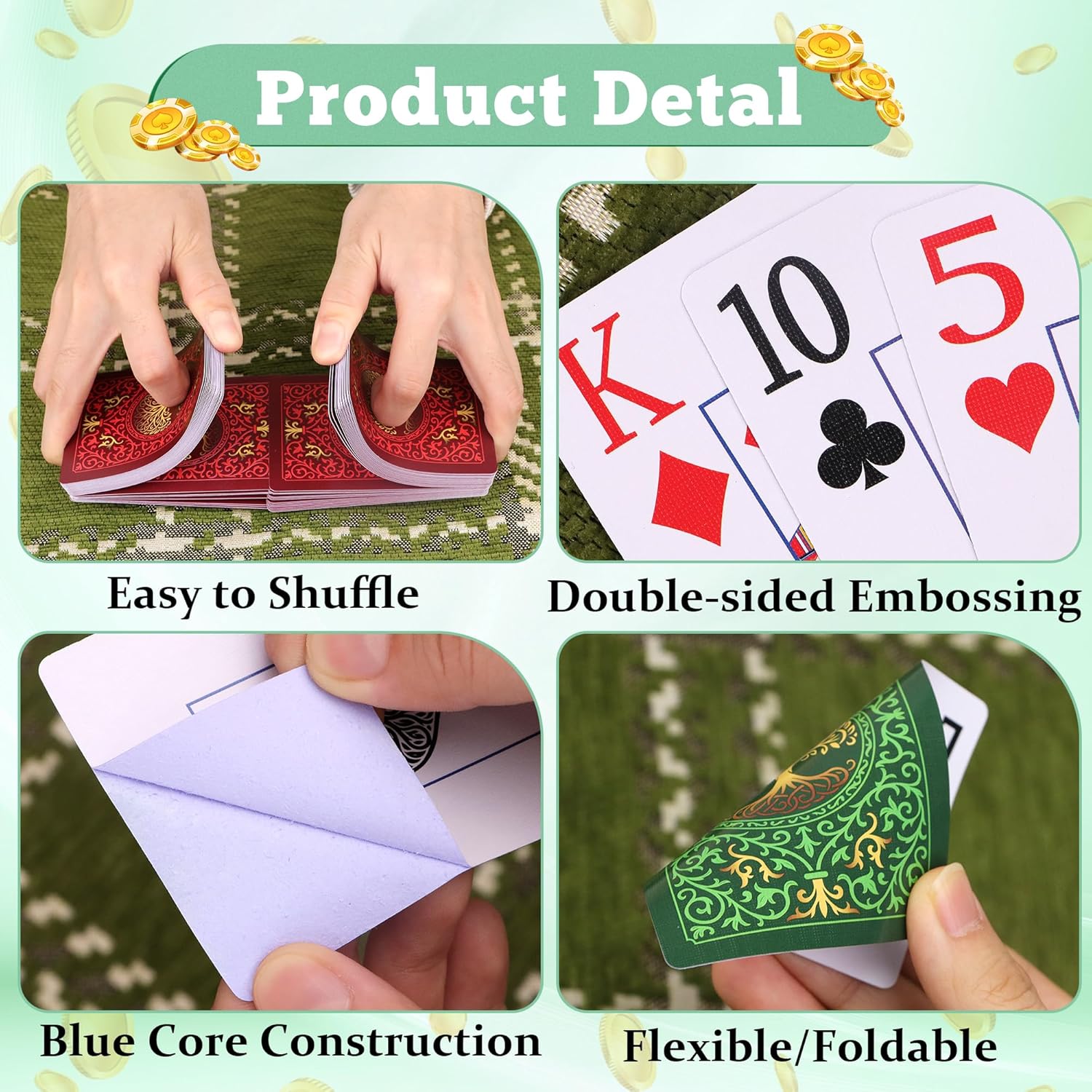 2 Pack Playing Cards | Large P - đánh giá và giá Graded Card Display