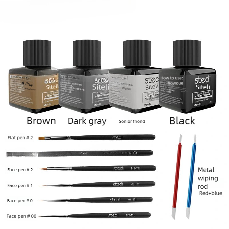 Stedi MP07-MP28 40g Water-base - đánh giá và giá Tamiya Model Paint Set